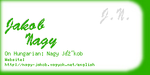 jakob nagy business card